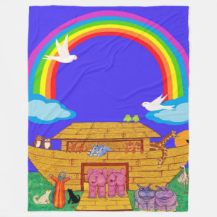 Noah's Ark , Nursery / Kids Rainbow Ark Blanket