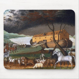 Noah's Ark - Painting by Edward Hicks - 1846 Mouse Mat
