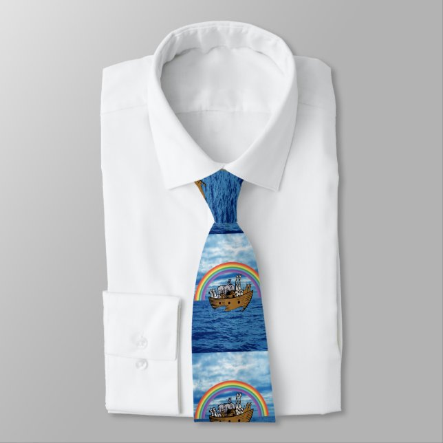 Noah's Ark & Rainbow Tie (Tied)