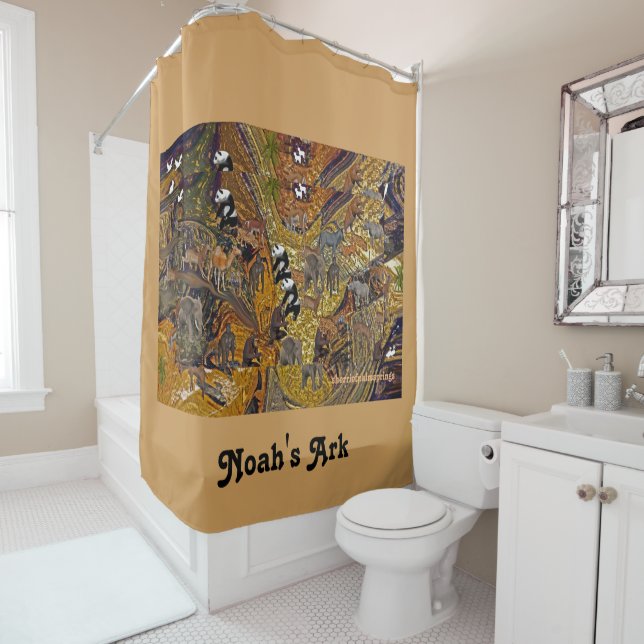 Noah's Ark Shower curtain..Sherri Of Palm Springs Shower Curtain (In Situ)