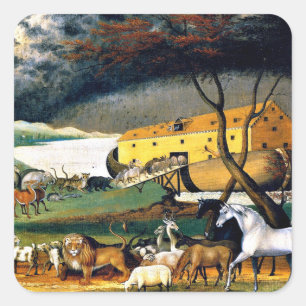 Noah's Ark Square Sticker