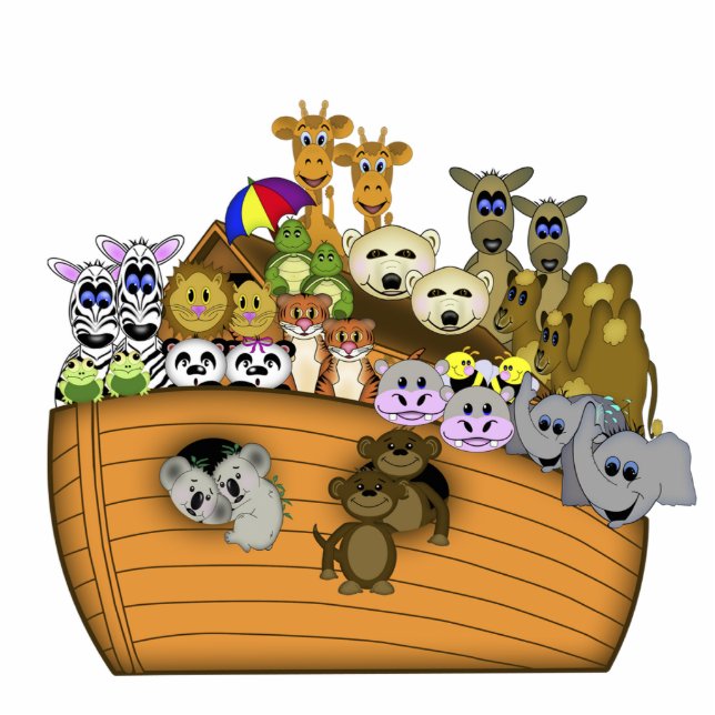 Noah's Ark Standing Photo Sculpture (Front)