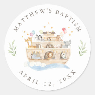 Noah's Ark Sticker Label