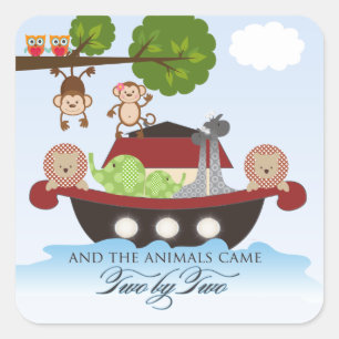 Noahs Ark Stickers - Square