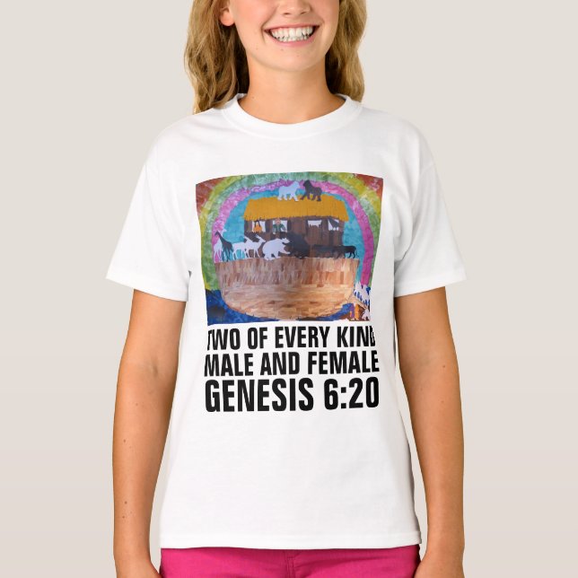 NOAH'S ARK T-Shirts, TWO OF EVERY KIND T-Shirt (Front)