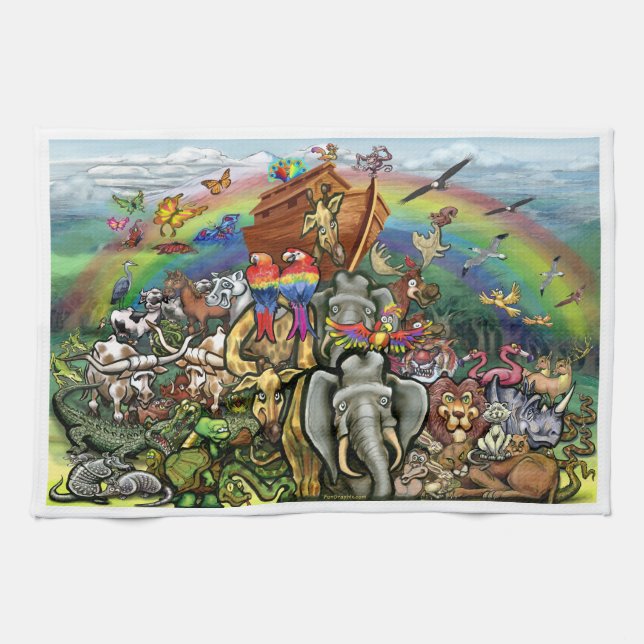 Noah's Ark Tea Towel (Horizontal)