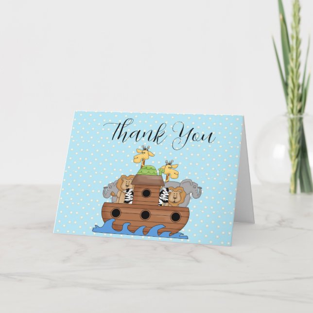 Noah's Ark Thank You  Notes (Front)