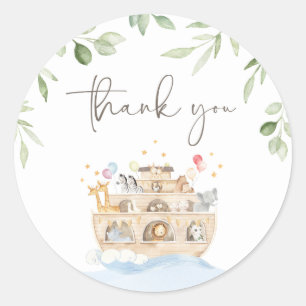 Noah's Ark Thank You Sticker