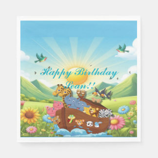 Noah's Ark Theme Napkin