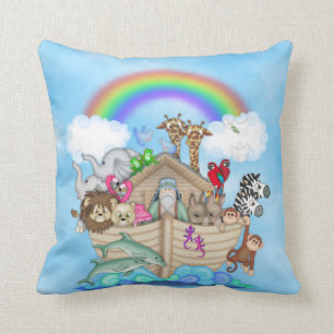 Noah's Ark Themed Pillow