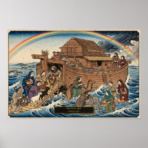 Noah's Ark — Ukiyo-e Poster