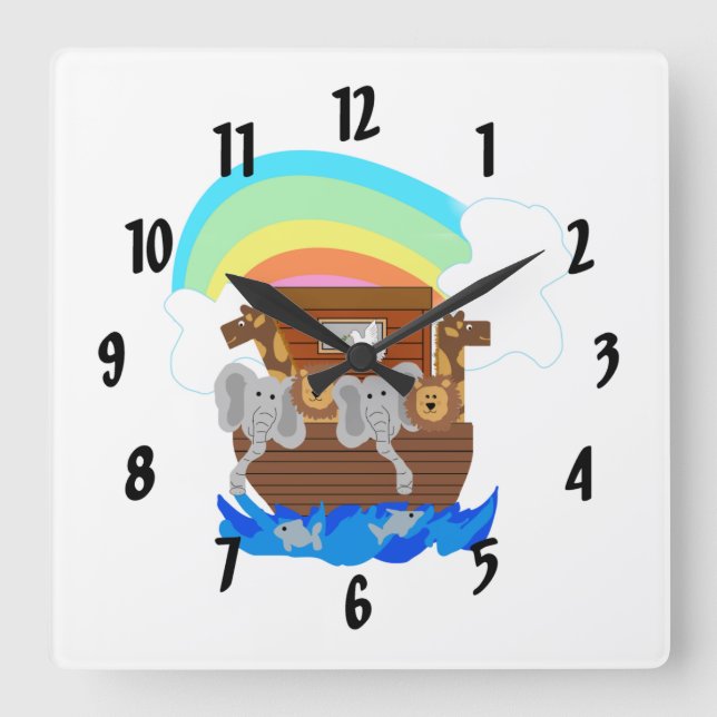 Noah's Ark Wall Clock (Front)