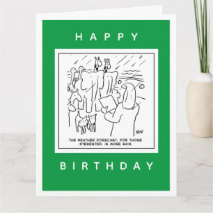 Noah's Ark Weather Forecast Cartoon Card