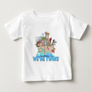 Noah's Ark We're Twins Baby T-Shirt