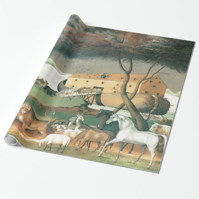 Noah's Ark Wrapping Paper (Unrolled)