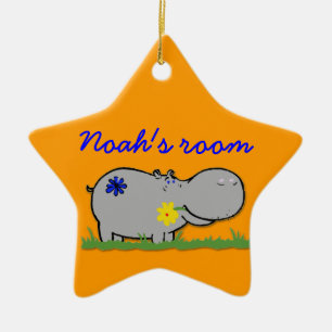 Noah's room ceramic tree decoration