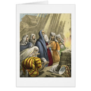 Noah's Sacrifice on Leaving the Ark, from a bible