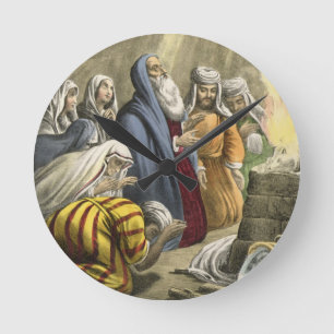 Noah's Sacrifice on Leaving the Ark, from a bible Round Clock