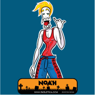 Noah's Sculpture - Skekletica.com - webcomic Photo Sculpture Magnet