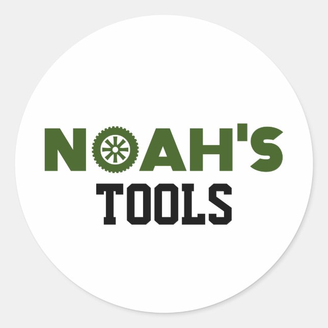 Noah's Tools Classic Round Sticker (Front)