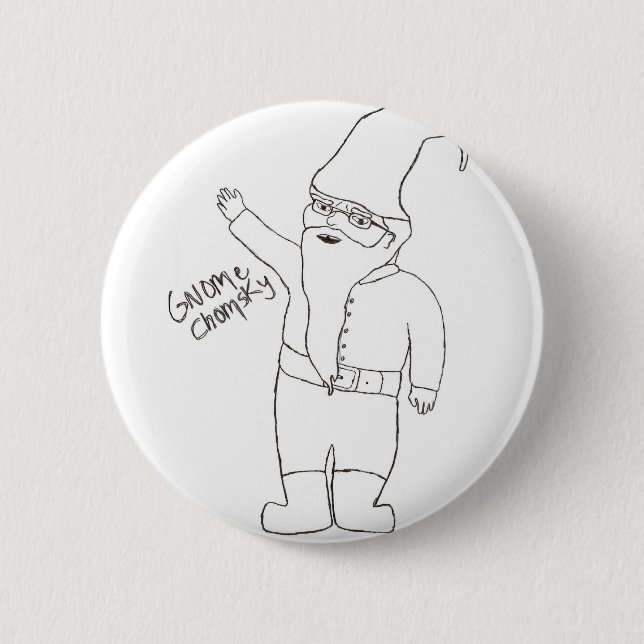 Noam Chomsky Button (Front)