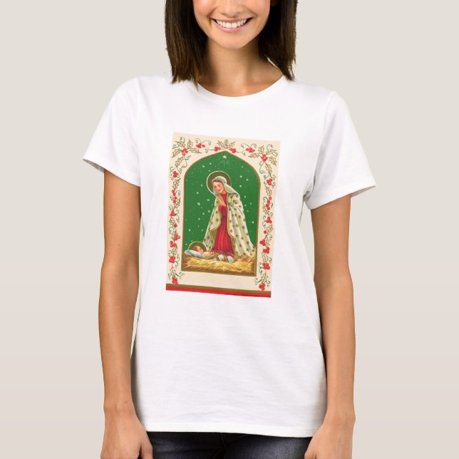 NOB165 Mary and Baby Jesus.tif T-Shirt (Front)