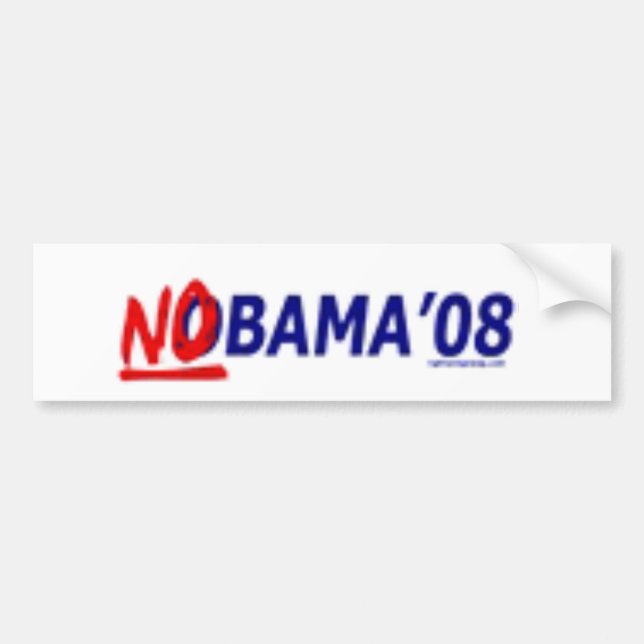 nobama2 bumper sticker (Front)