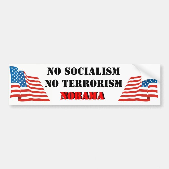 NObama3 Bumper Sticker (Front)