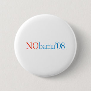 NOBAMA '08 - Customised 6 Cm Round Badge