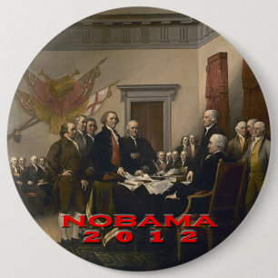 Nobama 2012 6 cm round badge