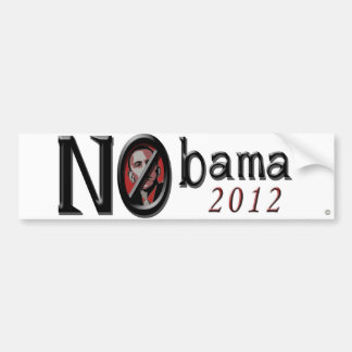Nobama 2012 Bumper Sticker