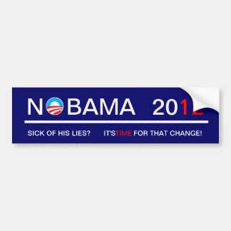 Nobama 2012 bumper sticker