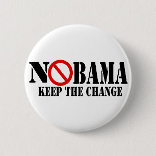 Nobama 6 Cm Round Badge