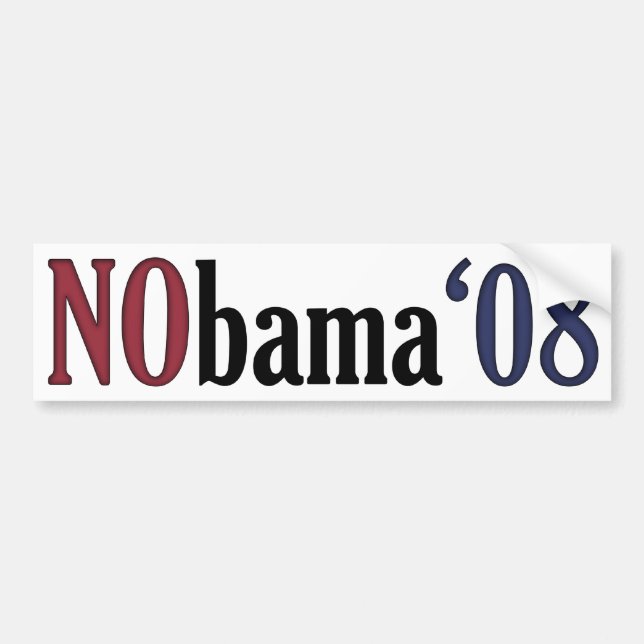 NObama Bumper Sticker (Front)