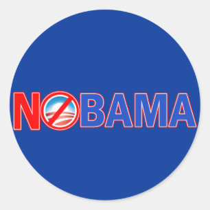 Nobama Hats, Mugs, Hoodies, T shirts Classic Round Sticker