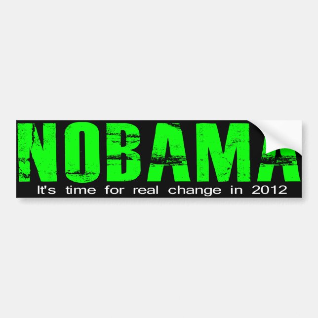 NOBAMA Real change Bumper Sticker (Front)