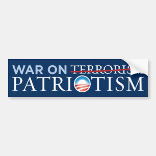 Nobama - War On Patriotism Bumper Sticker