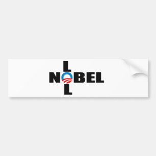 NOBEL LOL BUMPER STICKER
