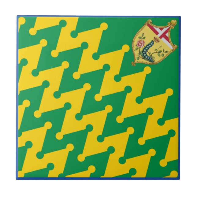 Nobile Contrada del Bruco (Caterpillar) Palio Tile (Front)