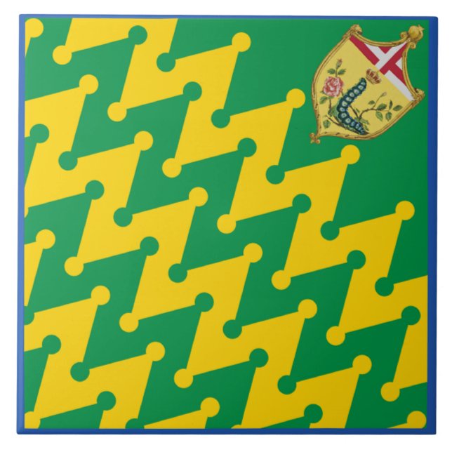 Nobile Contrada del Bruco (Caterpillar) Palio Tile (Front)