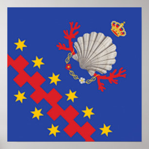 Nobile Contrada del Nicchio (Seashell) Poster