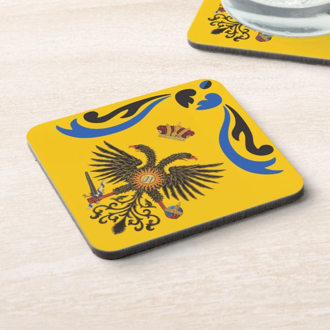 Nobile Contrada dell'Aquila Palio di Siena (Eagle) Coaster (Left Side)