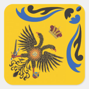 Nobile Contrada dell'Aquila Palio di Siena (Eagle) Square Sticker