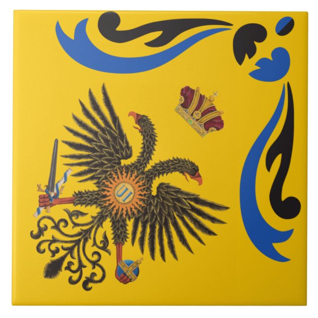 Nobile Contrada dell'Aquila Palio di Siena (Eagle) Tile (Front)