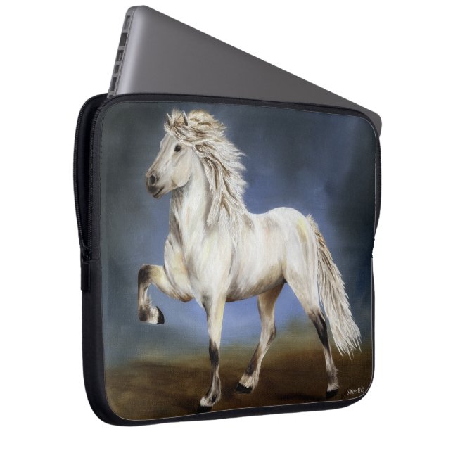 Nobility- Icelandic Horse Laptop Sleeve (Front Right)