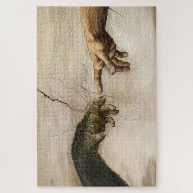 Noble Beasts - Creation of Apekind Jigsaw Puzzle (Vertical)