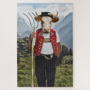Noble Beasts - Dandy Cow Jigsaw Puzzle