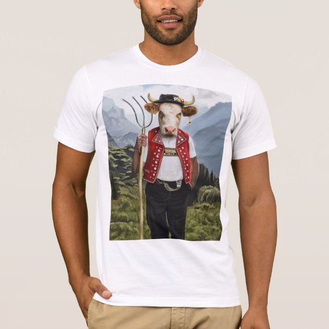 Noble Beasts - Dandy Cow T-Shirt (Front)