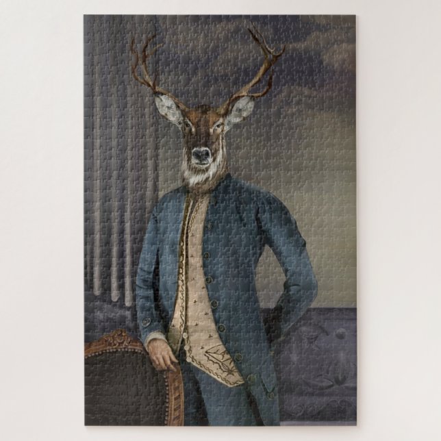 Noble Beasts - Dandy Deer Jigsaw Puzzle (Vertical)