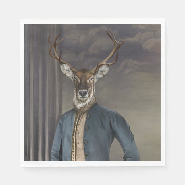 Noble Beasts - Dandy Deer Napkin (Front)